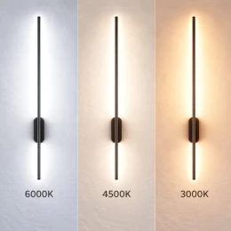 VenCore Lineon Black 6093-20114 - Μοντέρνο Επιτοίχιο Φωτιστικό Απλίκα LED 60CM 12W Μαύρο Α (Thumb 3)