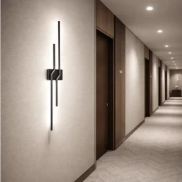 VenCore Nexaris Black 6093-20138 - Μοντέρνο Επιτοίχιο Φωτιστικό Απλίκα LED 60CM 12W Μαύρο  (Thumb 4)