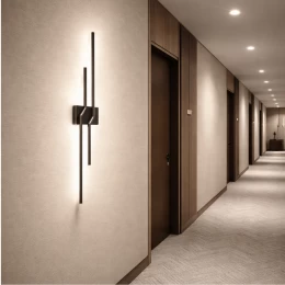 VenCore Nexaris Black 6093-20138 - Μοντέρνο Επιτοίχιο Φωτιστικό Απλίκα LED 60CM 12W Μαύρο  (Thumb 5)