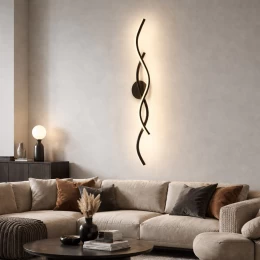 VenCore Serelis Silver 6093-20144 - Μοντέρνο Επιτοίχιο Φωτιστικό Απλίκα LED 80CM 14W Ασημί (Thumb 2)