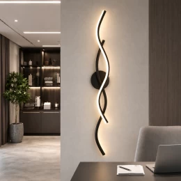 VenCore Serelis Silver 6093-20144 - Μοντέρνο Επιτοίχιο Φωτιστικό Απλίκα LED 80CM 14W Ασημί (Thumb 4)