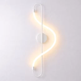 VenCore Fluvaris White 6093-20171 - Μοντέρνο Επιτοίχιο Φωτιστικό Απλίκα LED 12W Λευκό Αλου (Thumb 1)