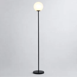 VenCore Orbia Black 6091-20001 - Μοντέρνο Επιδαπέδιο Φωτιστικό Μονόφωτο Μαύρο Αλουμίνιο με (Thumb 1)