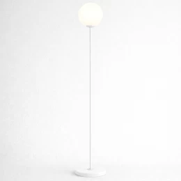 VenCore Orbia White 6091-20002 - Μοντέρνο Επιδαπέδιο Φωτιστικό Μονόφωτο Λευκό Αλουμίνιο με (Thumb 1)