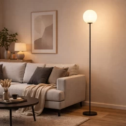 VenCore Orbia White 6091-20002 - Μοντέρνο Επιδαπέδιο Φωτιστικό Μονόφωτο Λευκό Αλουμίνιο με (Thumb 2)