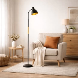 VenCore Orin Black 6091-20015 - Μοντέρνο Επιδαπέδιο Φωτιστικό Μονόφωτο Μαύρο Αλουμίνιο και (Thumb 3)