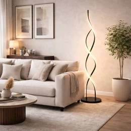 VenCore Helix Black 6091-20023 - Μοντέρνο Επιδαπέδιο Φωτιστικό LED 20W Μαύρο Αλουμίνιο - Ρ (Thumb 5)