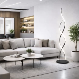 VenCore Helix Black 6091-20023 - Μοντέρνο Επιδαπέδιο Φωτιστικό LED 20W Μαύρο Αλουμίνιο - Ρ (Thumb 7)