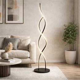 VenCore Helix Silver 6091-20024 - Μοντέρνο Επιδαπέδιο Φωτιστικό LED 20W Ασημί Αλουμίνιο -  (Thumb 2)
