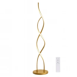 VenCore Helix Gold 6091-20025 - Μοντέρνο Επιδαπέδιο Φωτιστικό LED 20W Χρυσό Αλουμίνιο - Ρυ (Thumb 1)