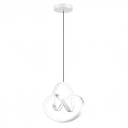 VenCore Loop White 6089-20007 - Μοντέρνο Κρεμαστό Φωτιστικό Οροφής LED 18W Λευκό Αλουμίνιο (Thumb 1)