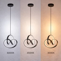 VenCore Loop Silver 6089-20008 - Μοντέρνο Κρεμαστό Φωτιστικό Οροφής LED 18W Ασημί Αλουμίνι (Thumb 3)