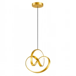 VenCore Loop Gold 6089-20009 - Μοντέρνο Κρεμαστό Φωτιστικό Οροφής LED 18W Χρυσό Αλουμίνιο  (Thumb 1)