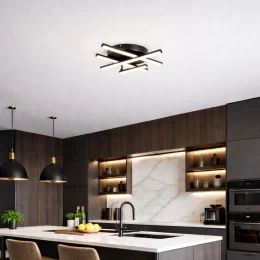 VenCore Gridline Black 7741-20019 - Μοντέρνο Φωτιστικό Οροφής Πλαφονιέρα LED 60W Μαύρο Αλο (Thumb 2)