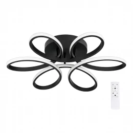 VenCore Lumeo Black 7741-20021 - Μοντέρνο Φωτιστικό Οροφής Πλαφονιέρα LED 60W Μαύρο Αλουμί (Thumb 1)