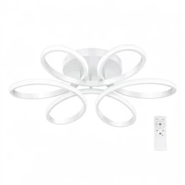 VenCore Lumeo White 7741-20022 - Μοντέρνο Φωτιστικό Οροφής Πλαφονιέρα LED 60W Λευκό Αλουμί (Thumb 1)