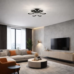 VenCore Lumeo Gold 7741-20024 - Μοντέρνο Φωτιστικό Οροφής Πλαφονιέρα LED 60W Χρυσό Αλουμίν (Thumb 2)