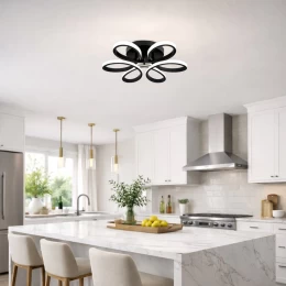 VenCore Lumeo Gold 7741-20024 - Μοντέρνο Φωτιστικό Οροφής Πλαφονιέρα LED 60W Χρυσό Αλουμίν (Thumb 4)