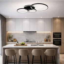 VenCore Elora White 7741-20029 - Μοντέρνο Φωτιστικό Οροφής Πλαφονιέρα LED 100W Λευκό Αλουμ (Thumb 4)
