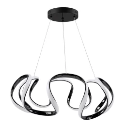 VenCore Nuvia Black 7741-20031 - Μοντέρνο Κρεμαστό Φωτιστικό Οροφής LED 45W Μαύρο Αλουμίνι (Thumb 1)
