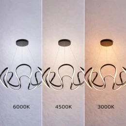 VenCore Nuvia Gold 7741-20033 - Μοντέρνο Κρεμαστό Φωτιστικό Οροφής LED 45W Χρυσό Αλουμίνιο (Thumb 3)
