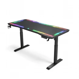 VenCore 2730-10006 - Gaming Desk Adjustable 120x60x72-112cm Black - Μοντέρνο Γραφείο Ρυθμι (Thumb 1)