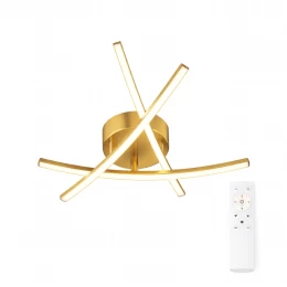 VenCore Zenith Gold 7741-20036 - Μοντέρνο Φωτιστικό Οροφής Πλαφονιέρα LED 45W Χρυσό Αλουμί (Thumb 1)