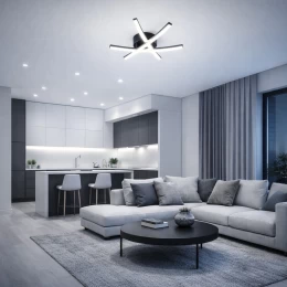 VenCore Zenith Gold 7741-20036 - Μοντέρνο Φωτιστικό Οροφής Πλαφονιέρα LED 45W Χρυσό Αλουμί (Thumb 5)