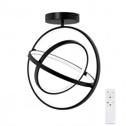 VenCore Orbital Black 7741-20043 - Μοντέρνο Φωτιστικό Οροφής Πλαφονιέρα LED 45W Μαύρο Αλου (Thumb 1)