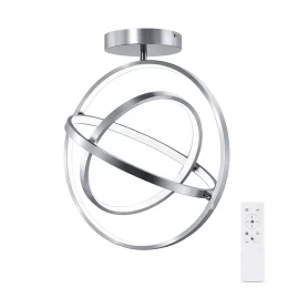 VenCore Orbital Silver 7741-20044 - Μοντέρνο Φωτιστικό Οροφής Πλαφονιέρα LED 45W Ασημί Αλο (Thumb 1)