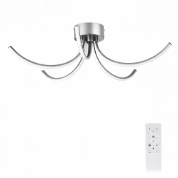 VenCore Vento Silver 7741-20047 - Μοντέρνο Φωτιστικό Οροφής Πλαφονιέρα LED 45W Ασημί Αλουμ (Thumb 1)