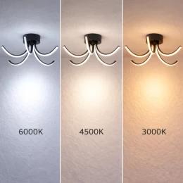 VenCore Vento Silver 7741-20047 - Μοντέρνο Φωτιστικό Οροφής Πλαφονιέρα LED 45W Ασημί Αλουμ (Thumb 3)