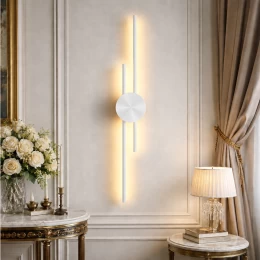 VenCore Aurex White 6093-20107 - Μοντέρνο Επιτοίχιο Φωτιστικό Απλίκα LED 60CM 12W Λευκό Αλ (Thumb 2)
