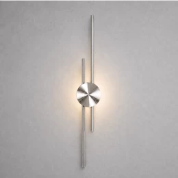 VenCore Aurex Silver 6093-20108 - Μοντέρνο Επιτοίχιο Φωτιστικό Απλίκα LED 60CM 12W Ασημί Α (Thumb 1)