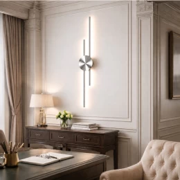 VenCore Aurex Silver 6093-20108 - Μοντέρνο Επιτοίχιο Φωτιστικό Απλίκα LED 60CM 12W Ασημί Α (Thumb 4)
