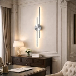 VenCore Aurex Silver 6093-20108 - Μοντέρνο Επιτοίχιο Φωτιστικό Απλίκα LED 60CM 12W Ασημί Α (Thumb 5)