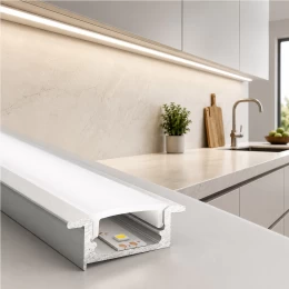 VenCore 9177-50001 - Recessed Aluminum Profile 1M - Χωνευτό Προφίλ Αλουμινίου 1 Μέτρο με P (Thumb 2)