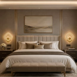 VenCore Elara Gold 6093-20012 - Μοντέρνο Επιτοίχιο Φωτιστικό Απλίκα LED 12W Χρυσό Αλουμίνι (Thumb 2)