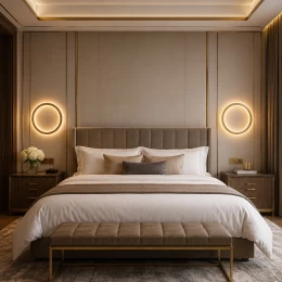 VenCore Noctis Gold 6093-20016 - Μοντέρνο Επιτοίχιο Φωτιστικό Απλίκα LED 12W Χρυσό Αλουμίν (Thumb 2)