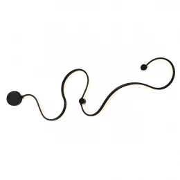 VenCore Nexora Black 6093-20077 - Μοντέρνο Επιτοίχιο Φωτιστικό Απλίκα LED 38W Μαύρο Αλουμί (Thumb 4)