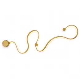 VenCore Nexora Gold 6093-20079 - Μοντέρνο Επιτοίχιο Φωτιστικό Απλίκα LED 38W Χρυσό Αλουμίν (Thumb 4)
