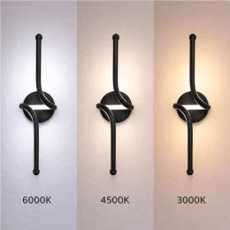 VenCore Aureon Black 6093-20146 - Μοντέρνο Επιτοίχιο Φωτιστικό Απλίκα LED 12W Μαύρο Αλουμί (Thumb 3)