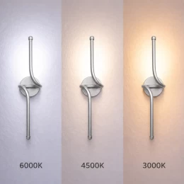 VenCore Aureon Silver 6093-20148 - Μοντέρνο Επιτοίχιο Φωτιστικό Απλίκα LED 12W Ασημί Αλουμ (Thumb 3)