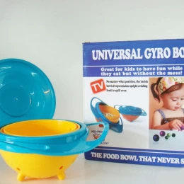 ΜΑΓΙΚΟ ΜΠΟΛ ΦΑΓΗΤΟΥ ΓΙΑ ΜΩΡΑ - UNIVERSAL GYRO BOWL - ΔΕΝ ΑΝΑΤΡΕΠΕΤΑΙ - ΠΕΡΙΣΤΡΕΦΟΜΕΝΟ 360° (Thumb 1)