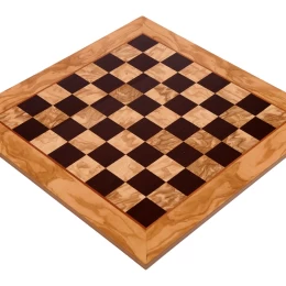 Ξύλινη Σκακιέρα Ρίζα 50cm Ελιά - Βέγκε
