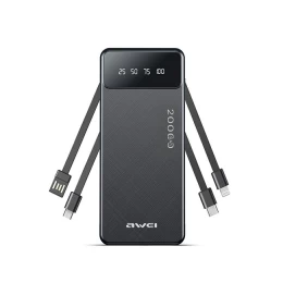 Power Bank 20.000mAh με 3 ενσωματωμένες εξόδους φόρτισης κινητών - Ψηφιακή ένδειξη κατάστα (Thumb 1)