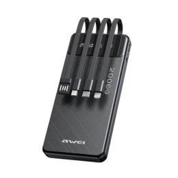 Power Bank 20.000mAh με 3 ενσωματωμένες εξόδους φόρτισης κινητών - Ψηφιακή ένδειξη κατάστα (Thumb 2)