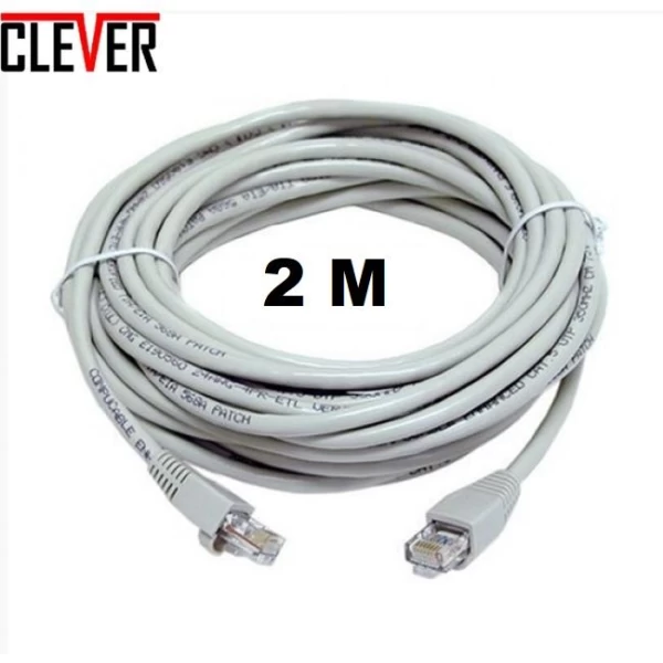 Καλώδιο δικτύου Ethernet CAT5E 2μ - Εσωτερικού + Εξωτερικού Χώρου με φις RG 45 ΟΕΜ (Previe
