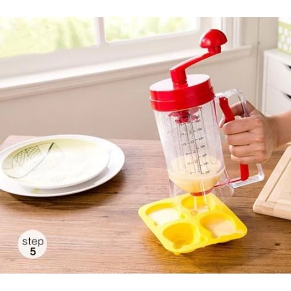 Χειροκίνητη Συσκευή Pancake Machine - Ιδανική Για Τηγανίτες Κρέπες Cupcakes Pancakes & Muf