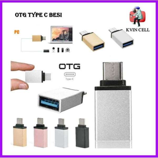 OTG Αντάπτορας TYPE C σε θηλυκό USB 3.0 - Συμβατός με όλες τις ψηφιακές συσκευές Type-C, ό